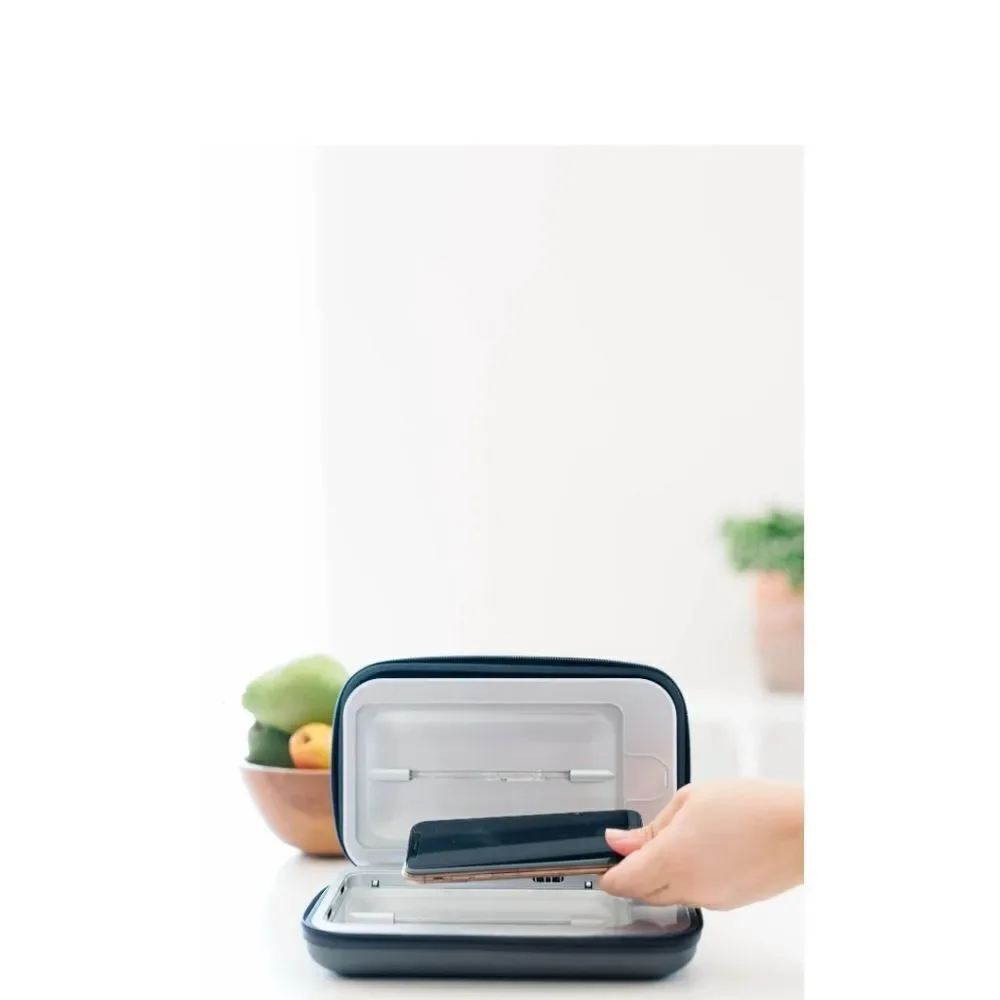 Phone Soap Go Ultraviolet Phone Sanitizer Blue Indigo Keys Wallets